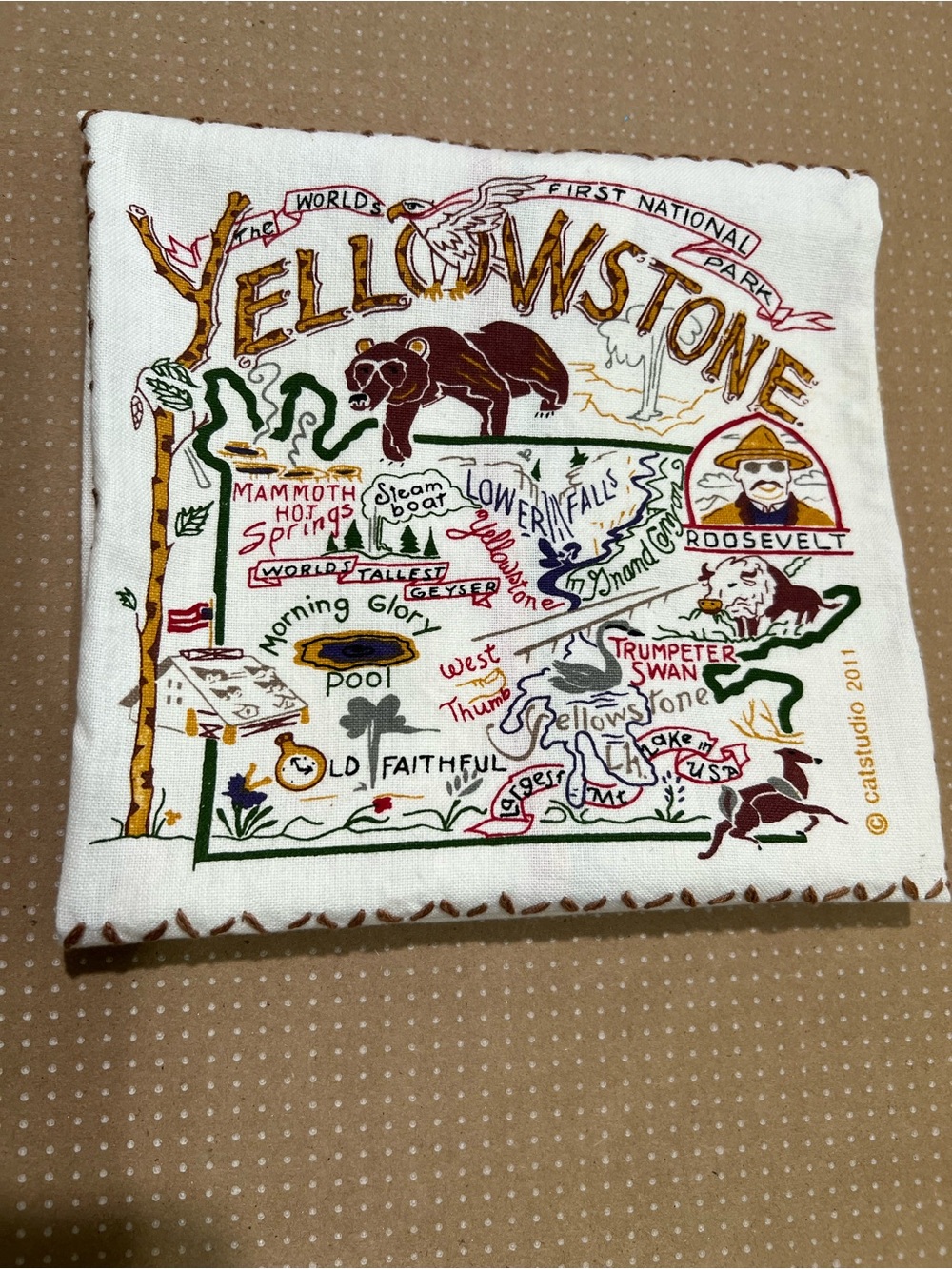 Catstudio Yellowstone Cream Tea Towel